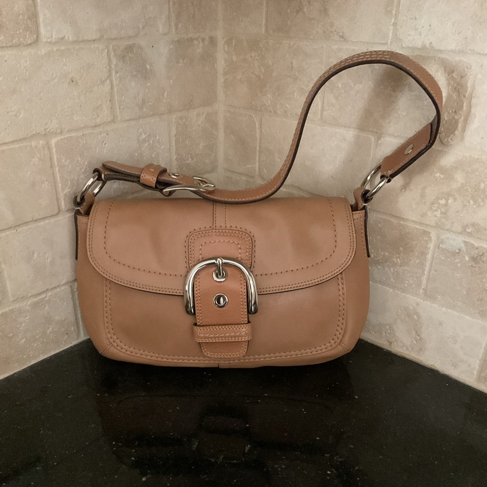 Caramel color Coach Purse